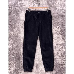Proper Cloth Pants Medium Mens Black Fine Corduroy Jogger Trouser